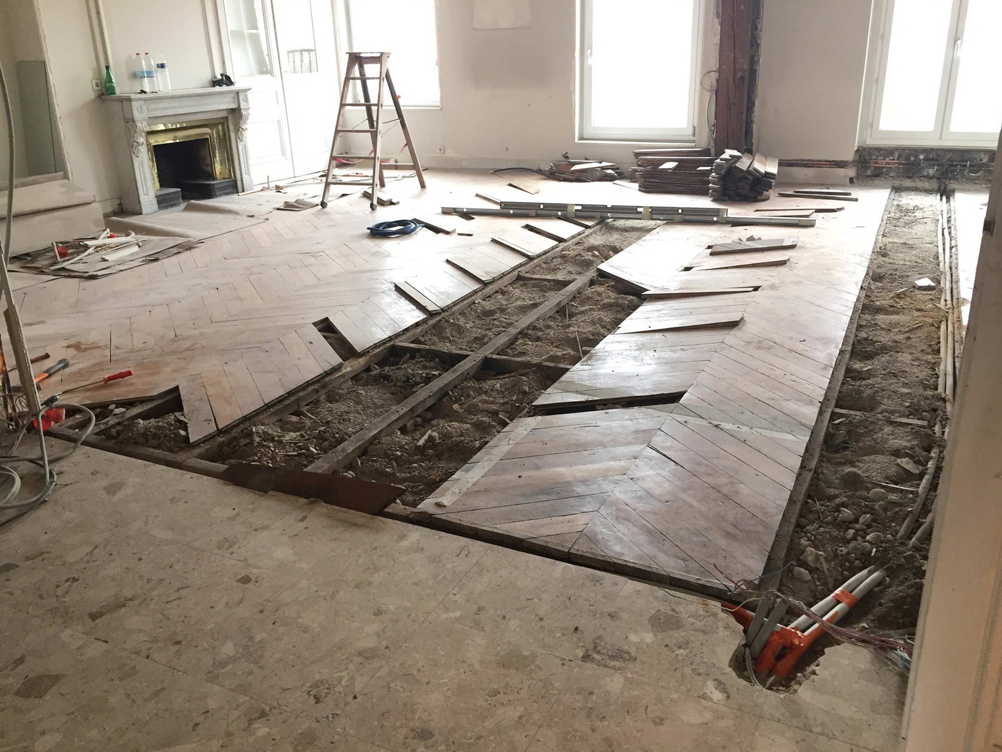 Նախքան վերանորոգումը / en travaux appartement Haussmannien